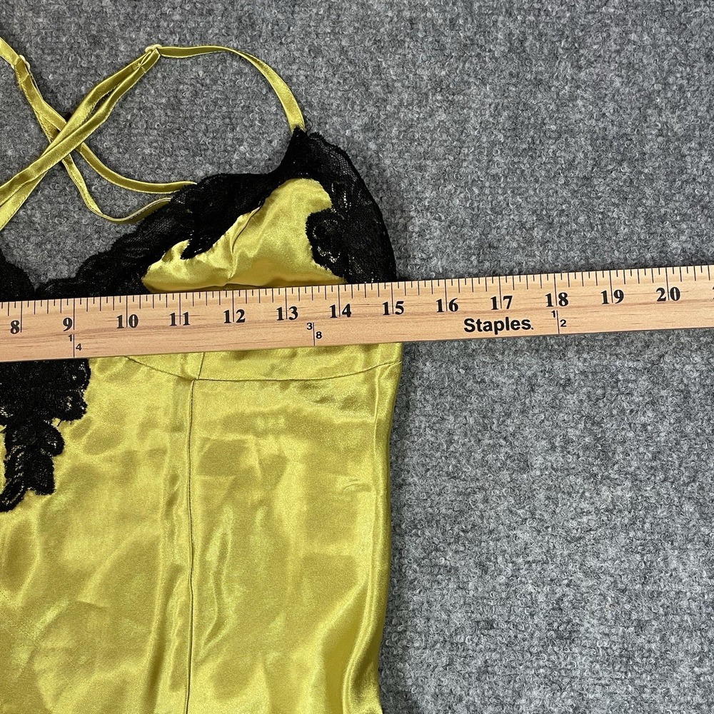 Fredericks Of Hollywood Y2K Satin Lace Chemise Slip Babydoll Fairycore Size S - Picture 5 of 10